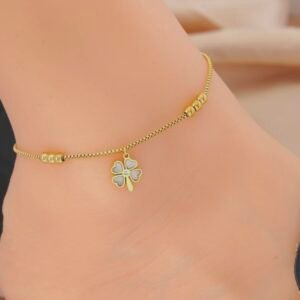 Gemma Flower Anklet