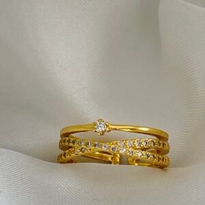 Halo stacked Ring
