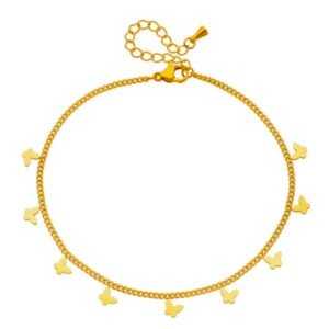 Hazel Butterfly Anklet